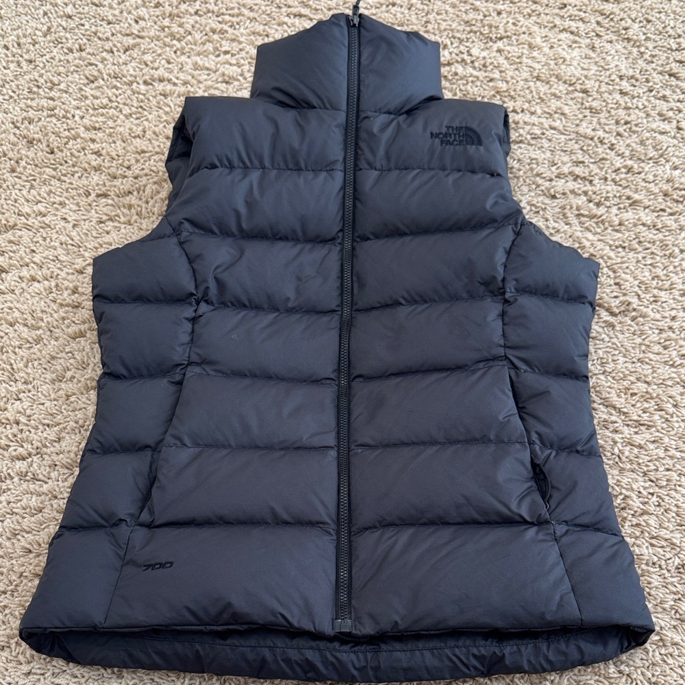 The North Face Women's Black Goose Down 700 Fill Insulated Puffer Vest, sz XS